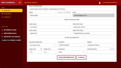 NBI CLEARANCE APPOINTMENT: .